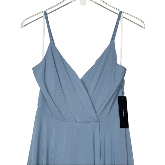 NEW Lulus All About Love Slate Blue Women’s Wedding Party Maxi Dress Sz M - Picture 6 of 12